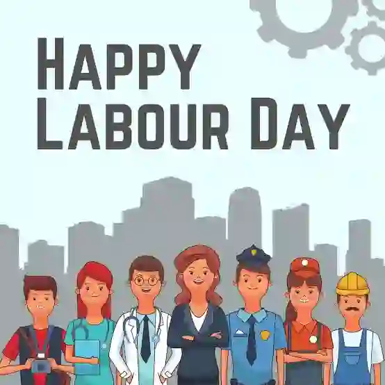 Labour day of Happy labour day..